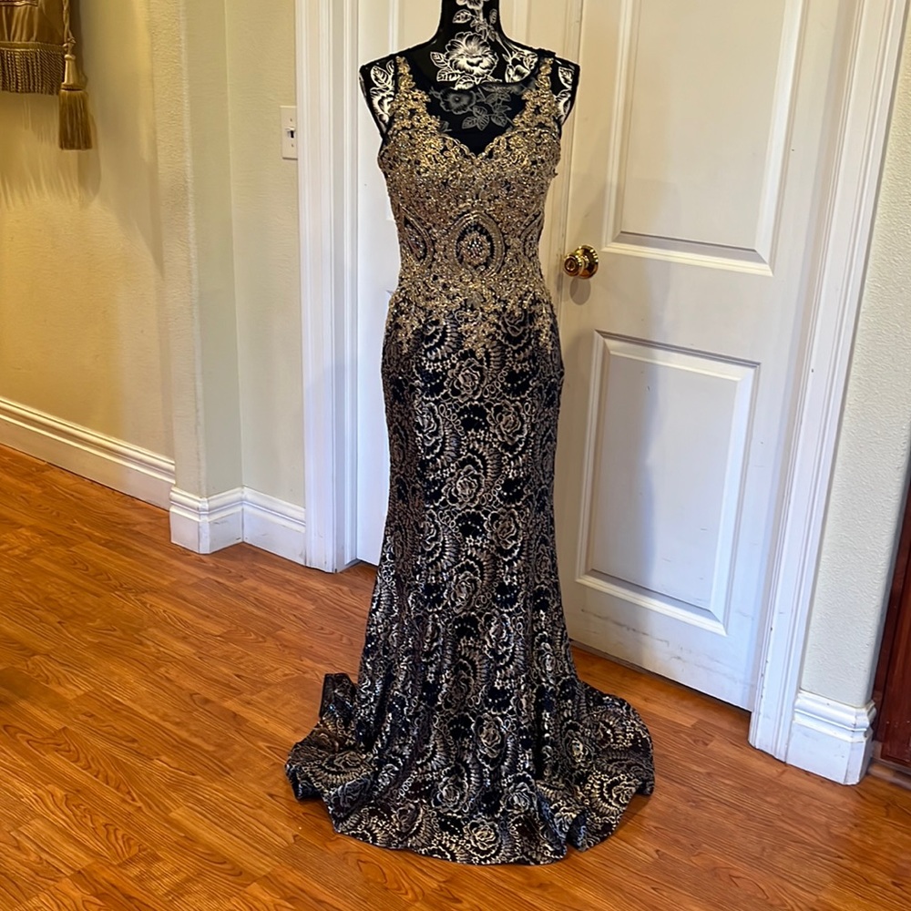 Prom dress fancy gown maxi